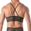 Bustier Circuit en résille Noir Pour Homme De Dos