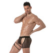 Circuit Fishnet Chaps Thong Black For Men Side
