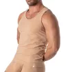 Men Wearing a A Skin color Tanktop Beige From Side