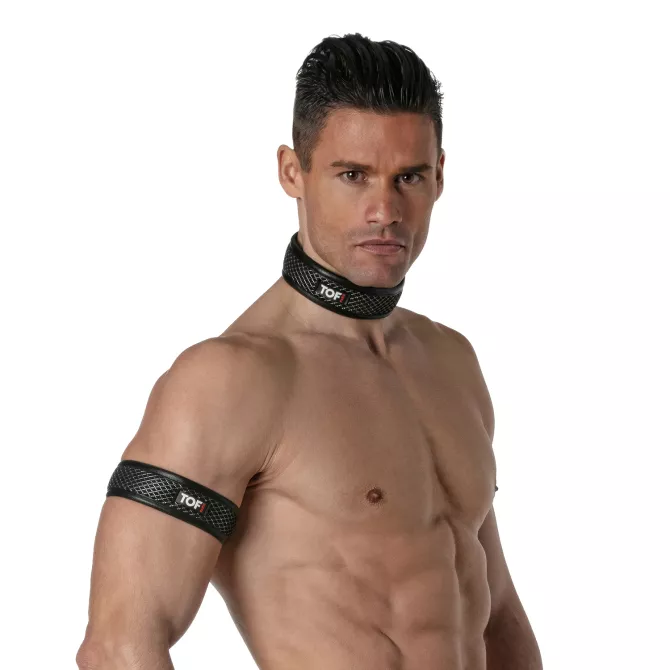Collier Noir Gris 3D