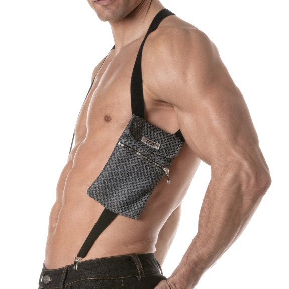 3D Elastic Pocket Harness Grey