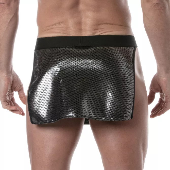 Tablier de taille 3D Argent de derriere avec zoom