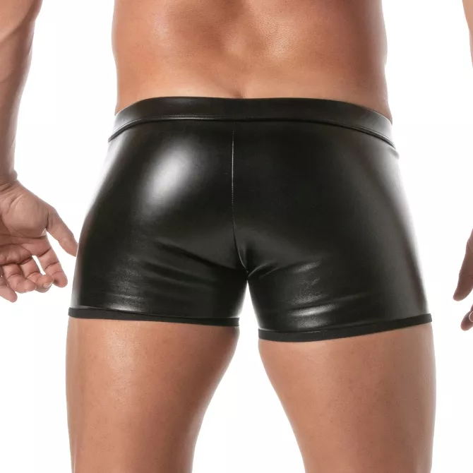 Boxer de Bondage Kinky - Sous-vêtement cuir homme | TOF Paris