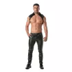 Harnais De Chemise à Col et un pantalon cuir