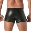Boxer Kinky Accès Facile en Cuir Noir pour Homme | TOF Paris