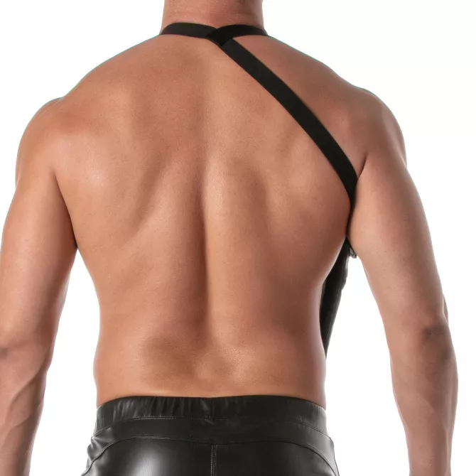 Harnais Kinky à poche élastique - Cuir homme | TOF Paris