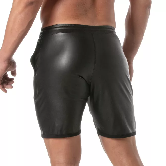 Short cuir homme - Kinky noir | TOF Paris - Clubwear audacieux