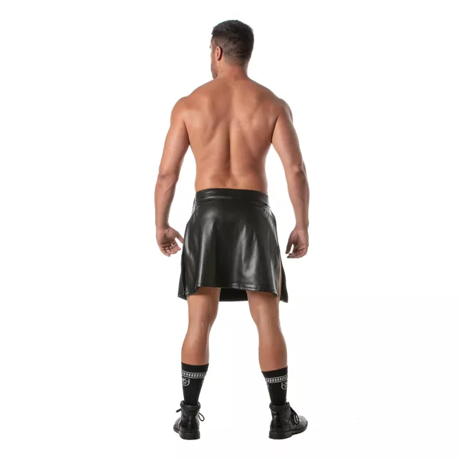 Jupe Zippée Kinky – Jupe cuir homme audacieuse | TOF Paris