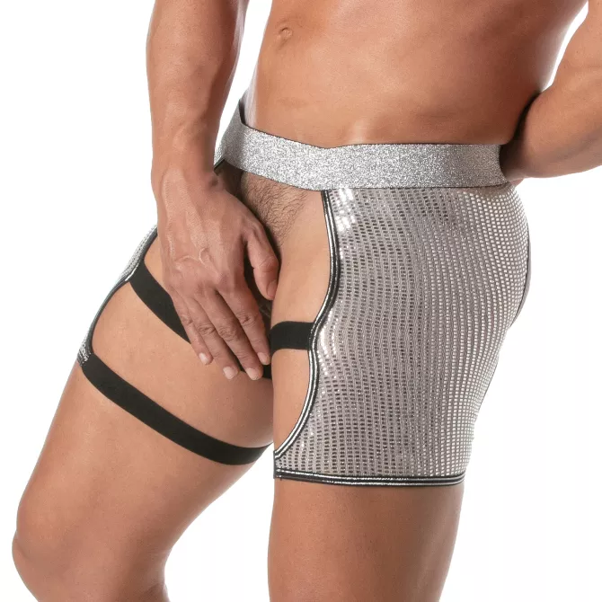 Shorty Chaps à Paillettes Argent