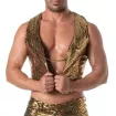 Glitter Chain Vest Gold