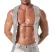 Glitter Chain Vest Silver