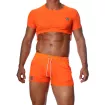 Crop top Orange Fluo
