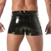 Short Mi-Cuisse à 5 Poches Vinyl Noir