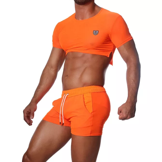 Crop top Orange Fluo - TOF-PARIS.com