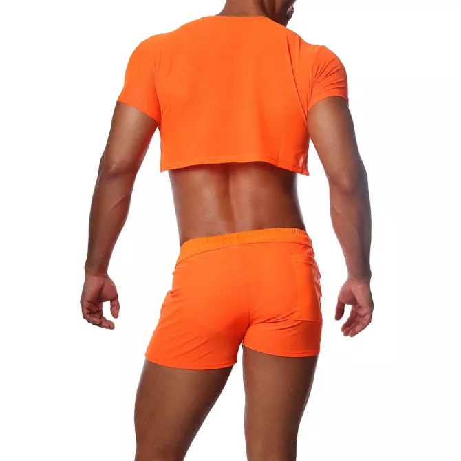 Crop top Orange Fluo - TOF-PARIS.com