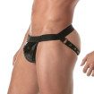 Jockstraps à Boutons-Pression Vinyl Noir