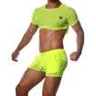 Crop Top Neon Yellow