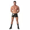 Vinyl Zipped Push Up Boxer Black