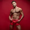 Vinyl Easy Access Boxer Red