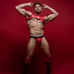 Vinyl Snap Jockstrap Red