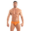 Slip Tentation en microfibre Orange Pour Hommes