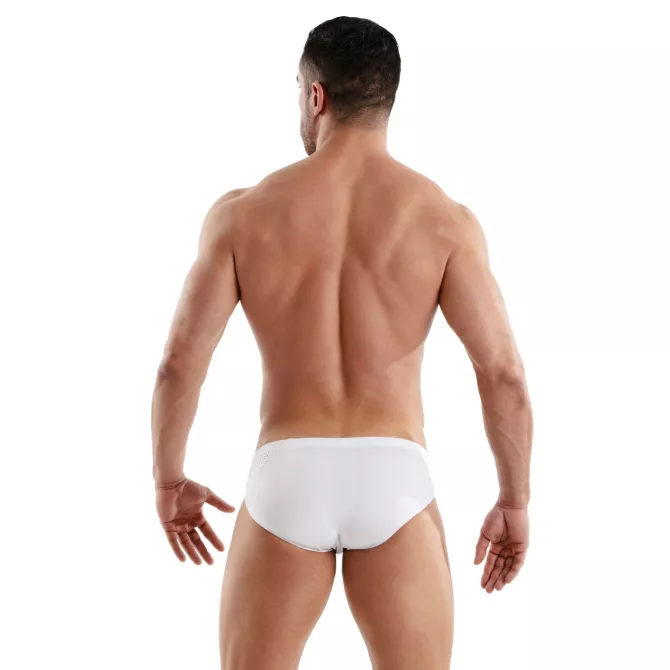 Bikini Tentation en Microfibre Blanc Pour Hommes