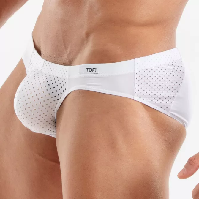 TOF Paris's Model Wearing A Temptation Microfiber Bikini White
