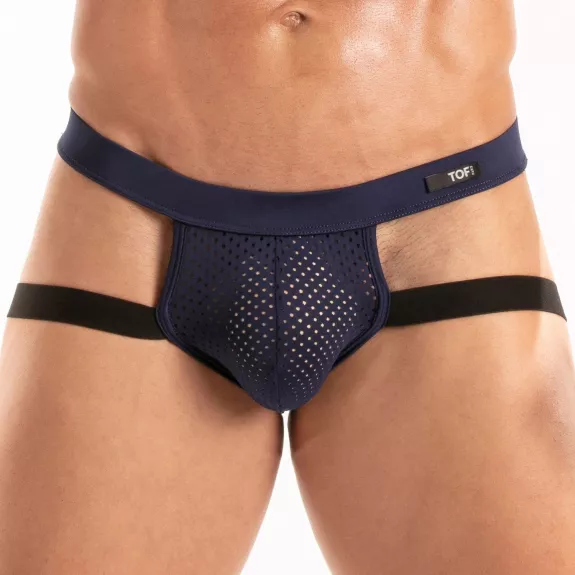 Jockstrap Tentation en Microfibre Bleu Marine