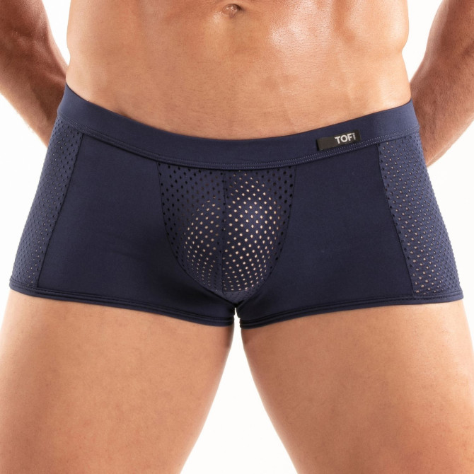 Boxer Tentation en microfibre Bleu Marine Pour Homme