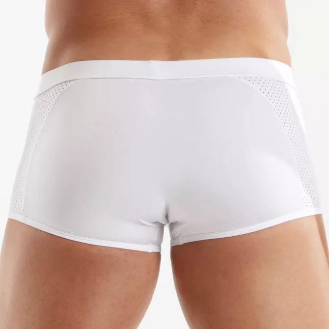 Le Boxer Tentation en microfibre Blanc De Dos