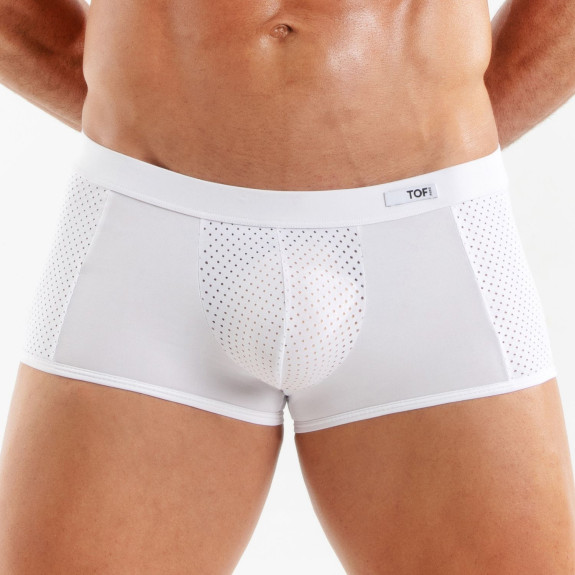 Boxer Tentation en microfibre Blanc De TOF Paris