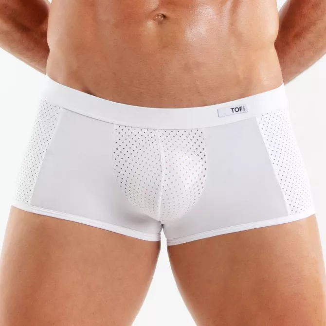 Boxer Tentation en microfibre Blanc De TOF Paris