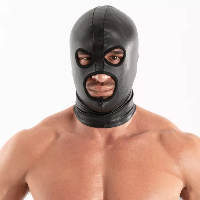 Cagoule Cuir Homme Bad Boys Noir