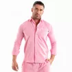 Linen Long Sleeve Shirt Pink