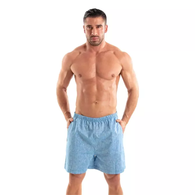 Short Lin Homme : Elégance, Confort et Style | TOF Paris - Bleu