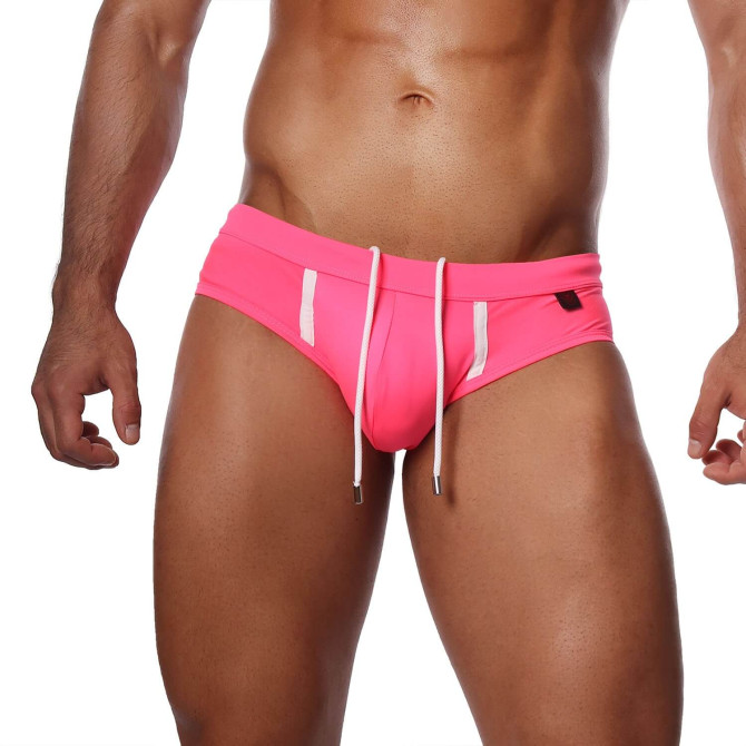 Happy Swim Briefs Neon Pink - TOF-PARIS.com