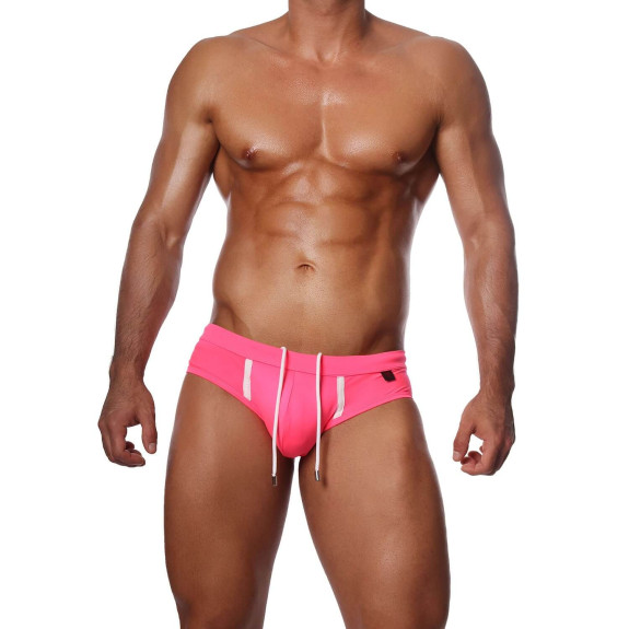 Slip de bain Happy Rose Fluo