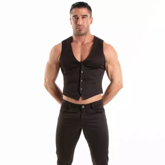 Chino Vest Black