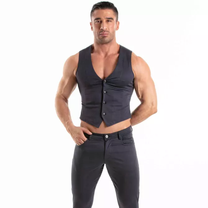 Chino Vest Navy
