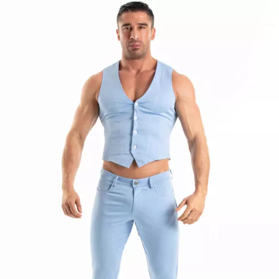 Gilet Chino Bleu