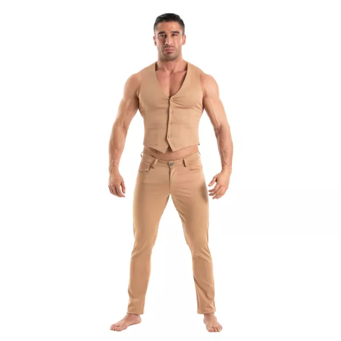 Gilet Chino Marron