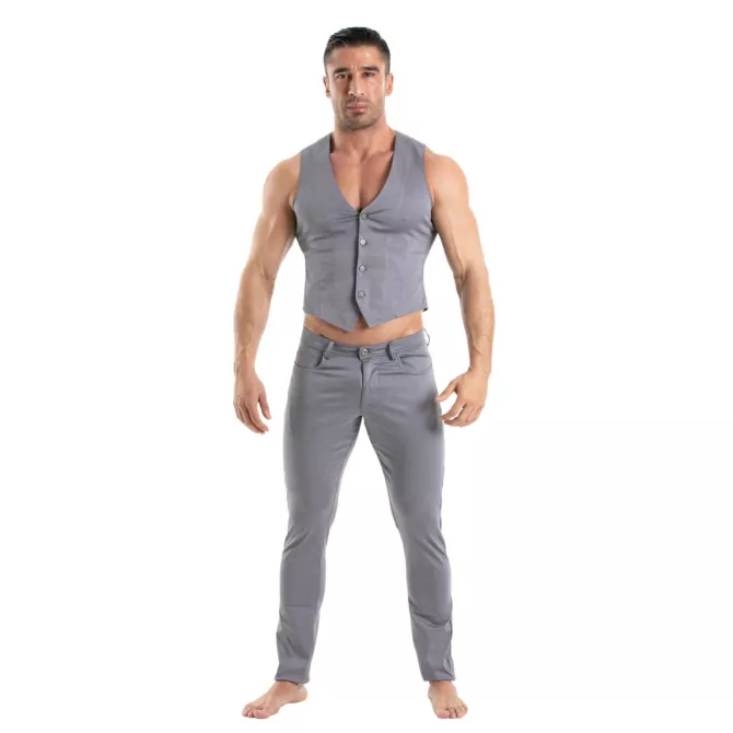Gilet Chino Gris
