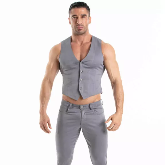 Gilet Chino Gris