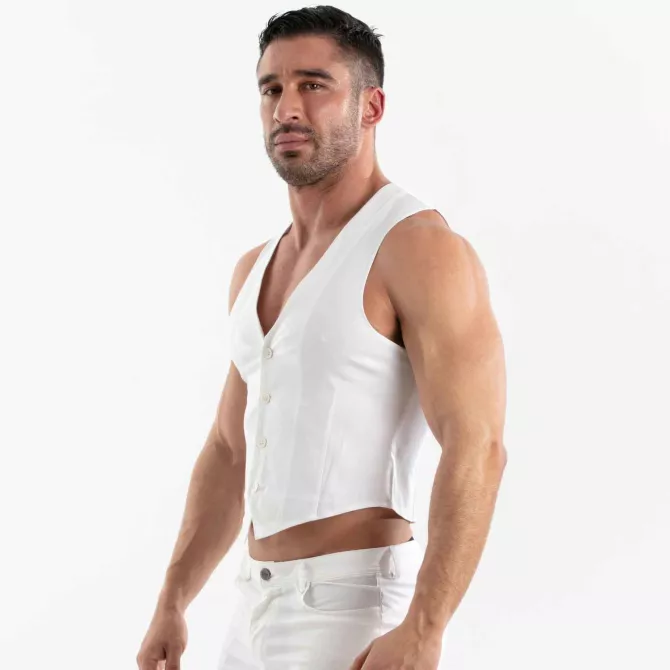 Chino Vest White