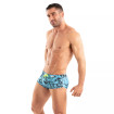 Boxer De Bain Imprimé Bleu - Coupe Sexy & Ultra Courte | TOF Paris