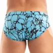 Printed Swim Brief Blue