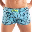 Printed Mini Swim Short Blue