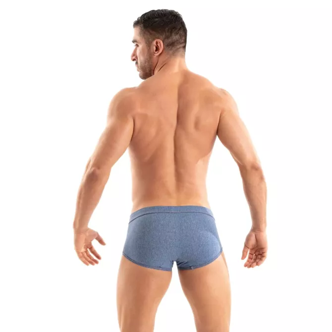 The Denim Swim Trunk From The New Swimwear Collection