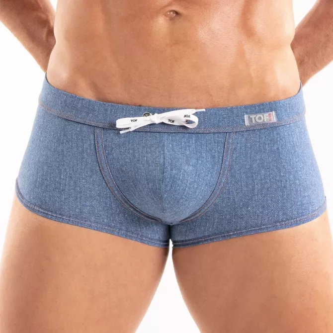 The New Denim Swim Trunk