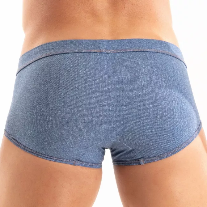 The New Denim Swim Trunk From Back